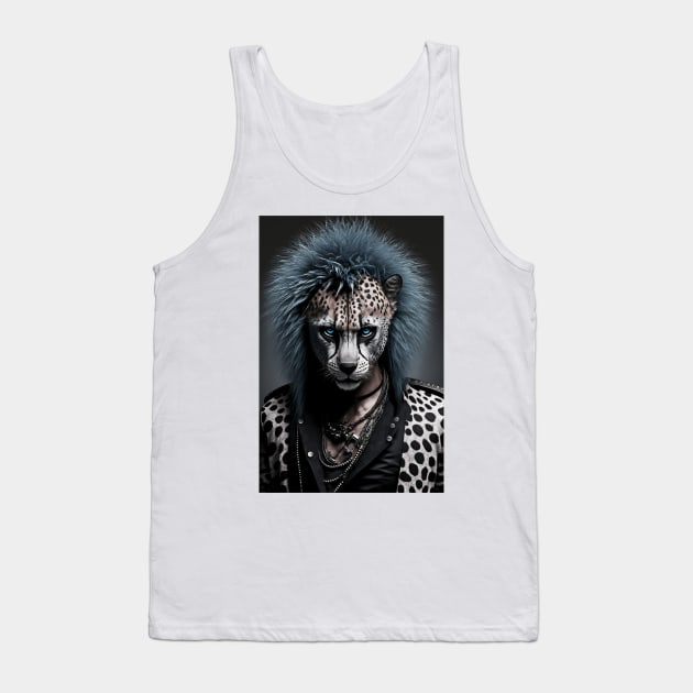 Emo Cheetah Tank Top by TortillaChief